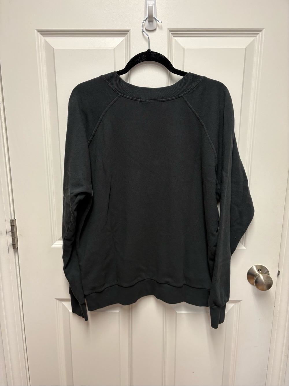 perfectwhitetee Charcoal Ribbed-Neck Pullover - Picture 3 of 3